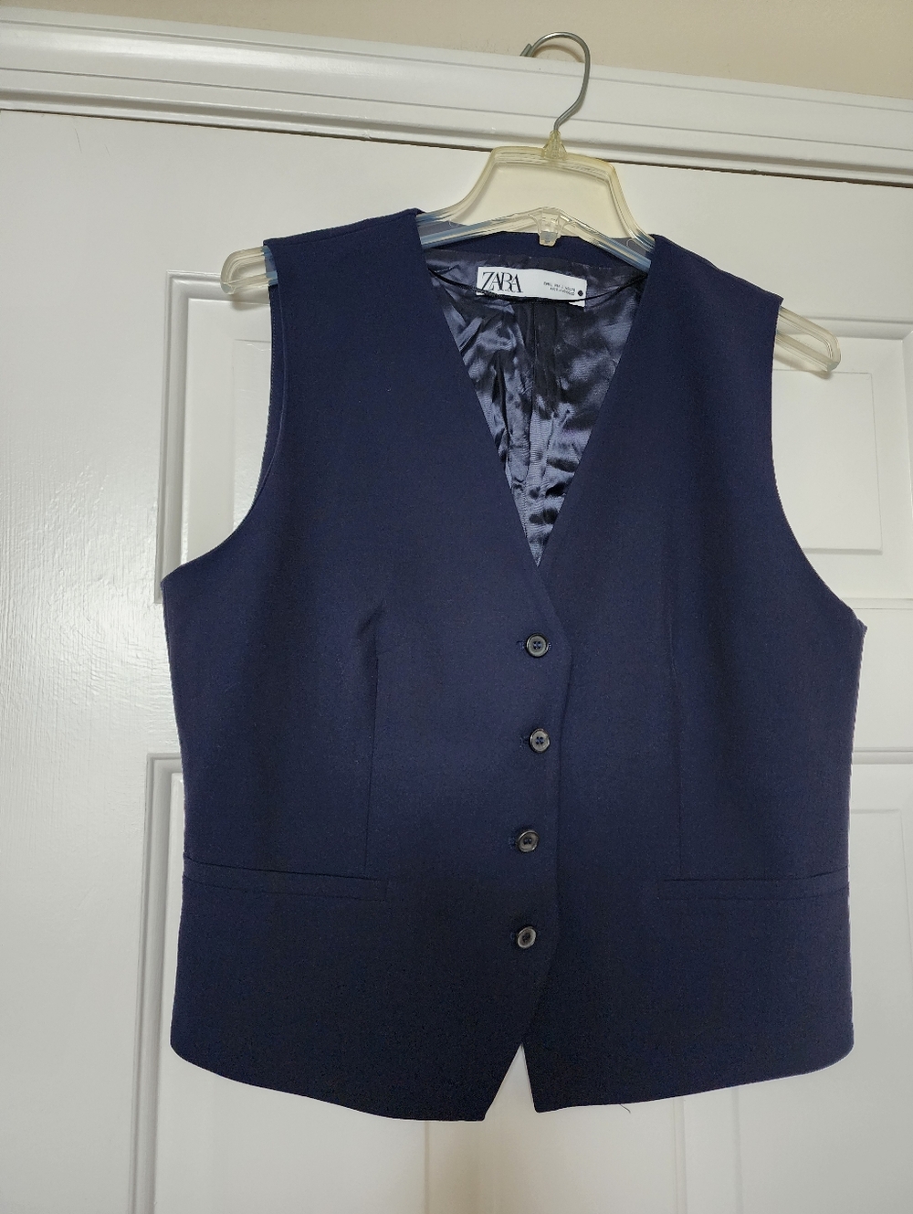 ZARA Navy Tailored Vest
